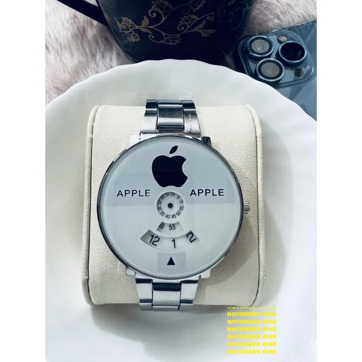 Chaka%20Round%20Fasionable%20Steeliness%20Steel%20Watch%20For%20Men's%20Silver%20Dial%20White%20-%20Image%202