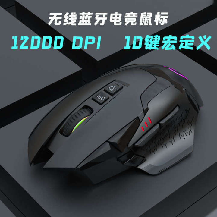 Wireless mouse, Bluetooth dual-mode silent and rechargeable wired esports gaming computer, suitable for desktop laptops