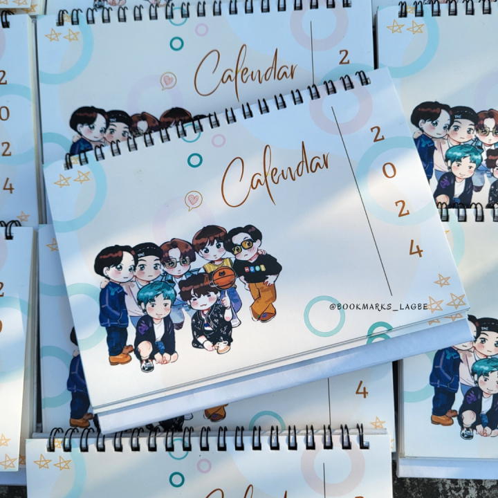 2024 BTS Desktop Calendar 5.4 inch* 7.9 inch