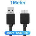 FONKEN USB 3.0 Micro B Cable For External Hard Disk Drive HDD Cord AM-Micro3.0 Charging Cable For Samsung NOTE3 S5 Phone Cable. 