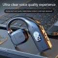 【Hengli jewelry story】(New) Bluetooth business headphone earhook headset wireless sport earphone single earphone.