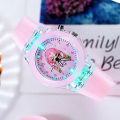 【The hottest this year】 Student Children Watch Cartoon Anime Watch Boys and Girls Luminous Colorful Flash Electronic Watch for Women. 