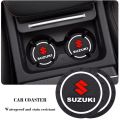 2Pcs/Set Car Coaster Water Cup Bottle Holder Non-slip Mat Car Styling Accessories For SUZUKI. 