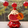 Chinese Statue Cai Shen Store Party God of Fortune Figurine.