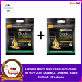 Garnier Black Naturals Hair Colour Shade 2 Original Black 40g INDIAN 2Packets. 