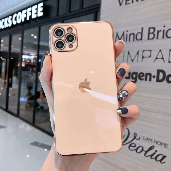 For  iPhone 11 pro max Luxury Silicone Protect Back Cover Case