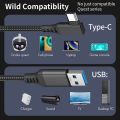 5M 6M Data Line Charging Cable for Oculus Quest 2 Pico 4 Link USB 3.2 Type C Data Transfer USB-A to Type-C Cable 20V 3A Charger. 