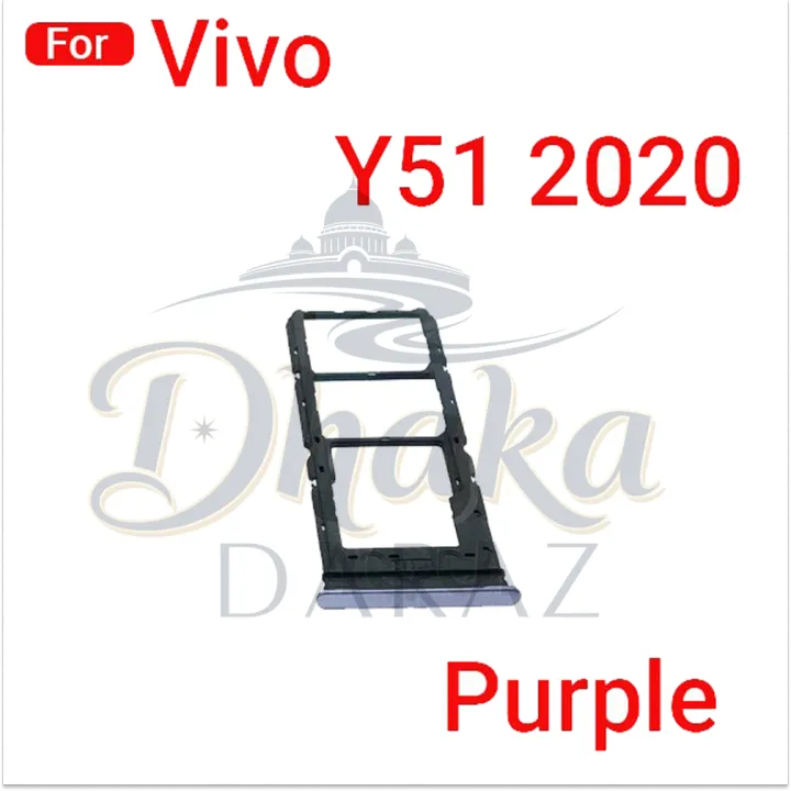 For%20Vivo%20Y51%20Sim%20Tray%20Micro%20SD%20Card%20Slot%20with%20Sim%20Ejector%20Pin%20Replacement%20Part%20-%20Image%203