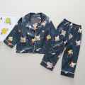 【DIV MALL】（NEW）Baby boy‘s pajama sets Summer pleasantly cool little boys Long sleeves pants Comfortable Cute Children's nightwear suits. 