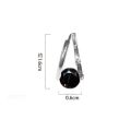 2Pcs Black Lymphvity Magne Therapy Germanium Earrings Copper Diamonded Lymphatic Drainage Earrings Ear Stud Efficient. 