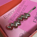 Korean Silver Heart Metal Hairpin For Girls Y2k Hair Clips Hair Accessories MIO Super Store. 
