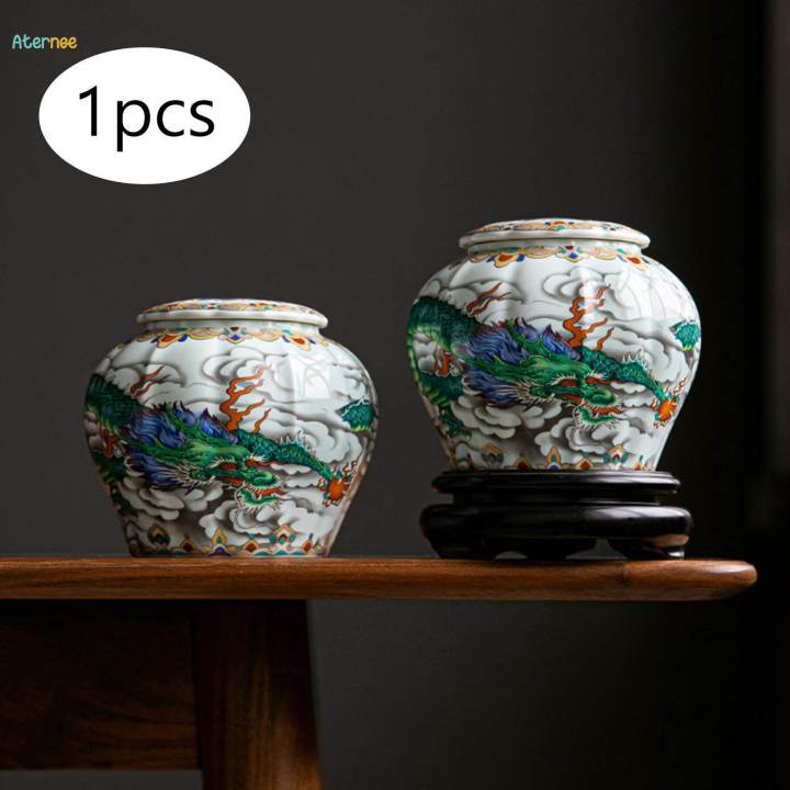 Ginger Jar Decorative Jar Chinese Temple Jar for Living Room Kitchen Table