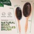 BOOMSLIFE Boar Bristle Hair Brush Women Combs for Hair Wood HairBrush Detangle Straightener Brush Hair Comb Barber Accessories. 