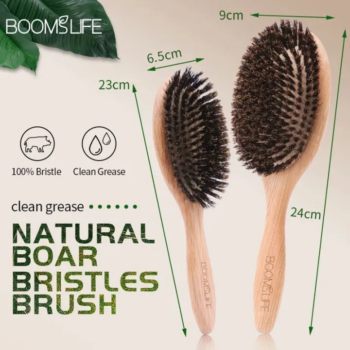 BOOMSLIFE%20Boar%20Bristle%20Hair%20Brush%20Women%20Combs%20for%20Hair%20Wood%20HairBrush%20Detangle%20Straightener%20Brush%20Hair%20Comb%20Barber%20Accessories%20-%20Image%203