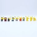 10pcs/sets cartoon movie Pokemon Action figure mini toys dolls 4CM Pikachu Action figure model children gifts birthday gifts.
