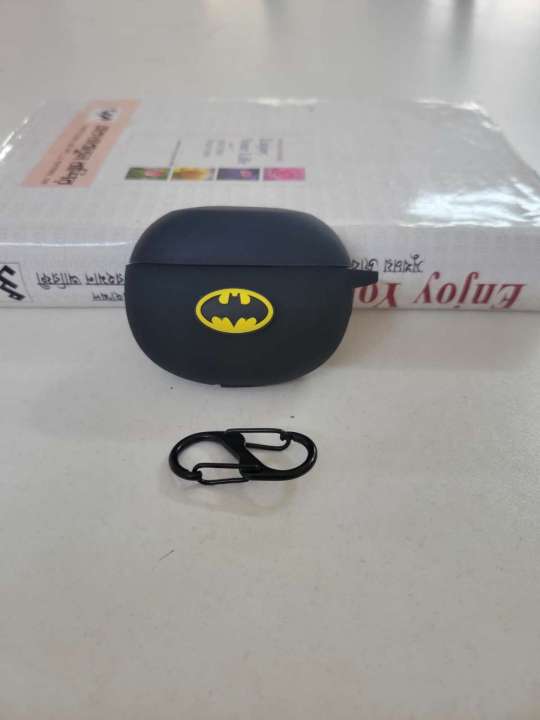 Realme Buds Air 5 Batman Only Cover Premium Artificial Carrying Cover Shockproof Earbuds Protective Cover Box for buds Soft Silicone Bluetooth Headphone Cover