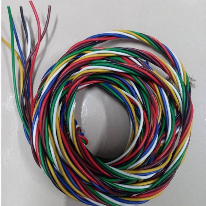 500gm 6 Color Cables 500gm IPS MIXED CONDUCTOR 40/76 Non-Sheathed Cable Wire 40/76 PVC Insulated Automotive Power Cable 6 Color Striped Wire For IPS UPS Power Cables