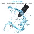 2 Pcs Handheld Milk Frother Mini Electric Drink Mixer with Stainless Steel Whisk for Drink,Hot Chocolate,Coffee,Milk. 