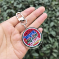 TV Series Shining Twinkling Watermelon Keychain Unisex Viva la vida Acrylic Pendant Keyrings Accessories Key Chains. 