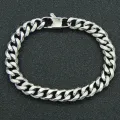 ins style personality hip hop titanium steel bracelet retro literary hipster miami arc chain steel bracelet bracelet. 
