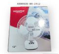 Table Fan Rechargeable Heavy Duty Fan Defender / kennede 12 inch Model- 2912 ( 10 Years Life Time ). 