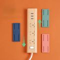 Fixer of Patch Panel Sticker Punch-free Wall-Mounted Plug Fixer Home Self-Adhesive Socket Fixer Storage Patch Panel Router Clip.