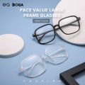 OQ BOGA 2 Colors Women Outdoor Fashion Decorate Square Frame Glasses Female Eye Protection Plastic Full Rim Eyewear.