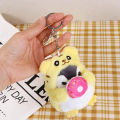 10cm Plush Keychain Cute Expression Cross-dressing Penguin Toy Plush Stuffed Toy Pendant Bag Decoration Girl Gifts.