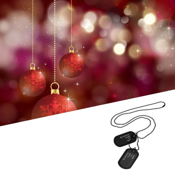 LALA%20Men%20Black%20Military%20Army%202%20Dog%20Tags%20Chain%20Pendant%20Necklace%20N045%20-%20Image%205