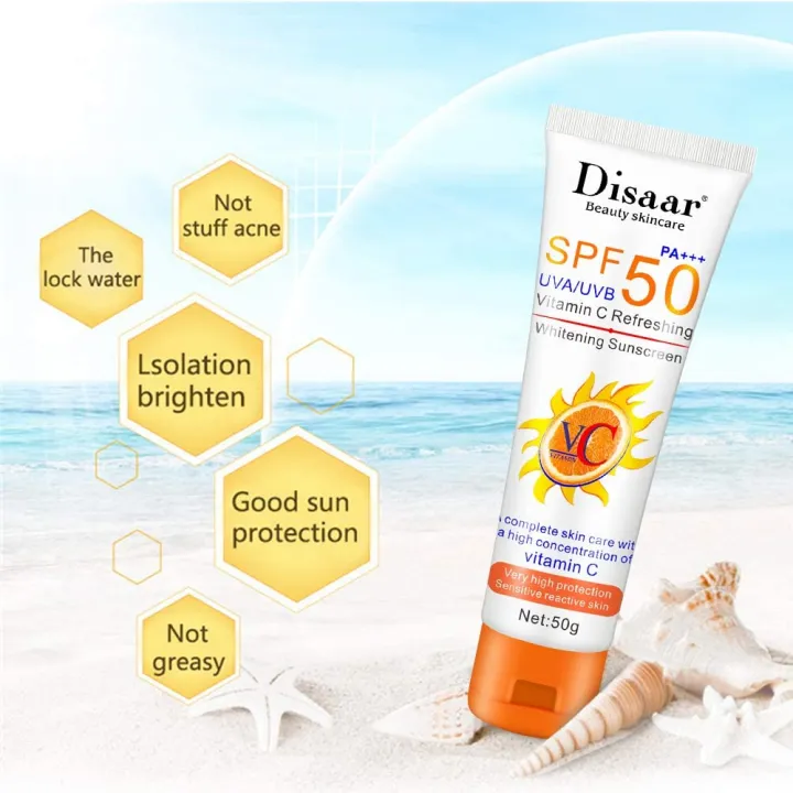 Sunscreen%20&%20Aftersun%20Cream%20-%20Disaar%20Vitamin%20C%20Sunscreen%20SPF50%20PA+++%2050gm%20Oil%20Free%20Sunscreen%20Instant%20High%20Protection%20Sunblock%20Cream%20-%20Image%204