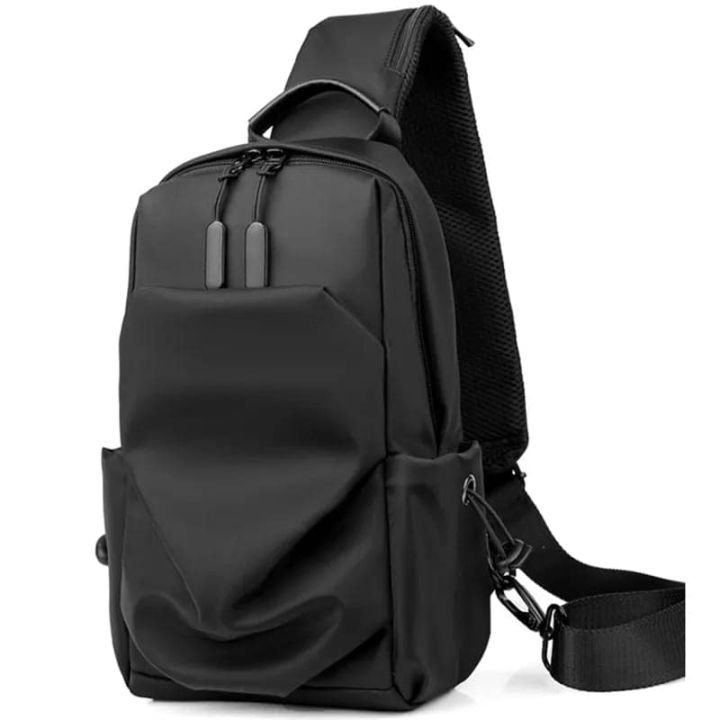 Mens%20Crossbody%20Sling%20Bag%20Shoulder%20bag%20black%20-%20Image%202