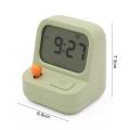 Alarm Clock Table Clock Retro Game Machine-shaped Desk Clock Multi-function Timer for Home Office Handheld Digital for Kids. 