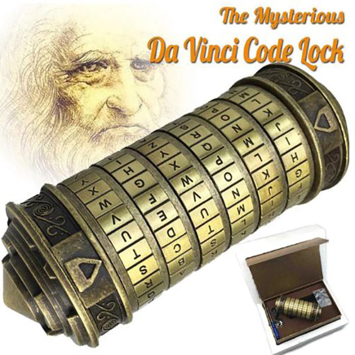 Da Vinci Code Toys Metal Cryptex Locks Wedding Gifts Valentine's Day Gift Fengshi