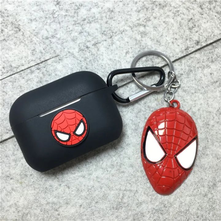 Cartoon%20Marvel%20Batman%20Earphone%20Case%20Cover%20For%20Airpods%20Pro%202%203%20Silicone%20Wireless%20Headphone%20Protective%20Shell%20With%20Key%20Chain%20Abandon%20Abandon%20-%20Image%204