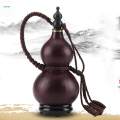 Gourd, Portable Chinese Characteristic Carving Crafts, Gourd Water Bottle, Dried Gourd Drinking Bottle for Indoor Outdoor Craft Decoration.