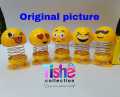 1 pieces (Large size 50*75mm) Emoji Smiling Face Spring Doll, Cute Emoji Bobble Head Dolls for Car/ Bike showpieces Bounce Toys.. 