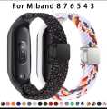 Nylon Strap for Xiaomi Mi band 6 5 4 3 7 Replacement Bracelet For Xiomi Mi band6 Mi3 Mi4 Mi5 Mi6 শুধু ঘড়ির বেল্ট ঘড়ি না. 