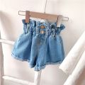 2022 Girl Summer Kids Children Fashion Hot Jeans Denim Shorts Three Colors.