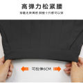Elastic Waist Pleated Skirt Stretch Summer Lengthened with PocketsaHigh Waist Slimming ShortjkSkirt. 