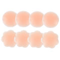 1 Pair Soft Reusable Self-Adhesive Silicone Cover Bra  -Reusable Skin Color Stealth Bra Petal Cover Pad. 
