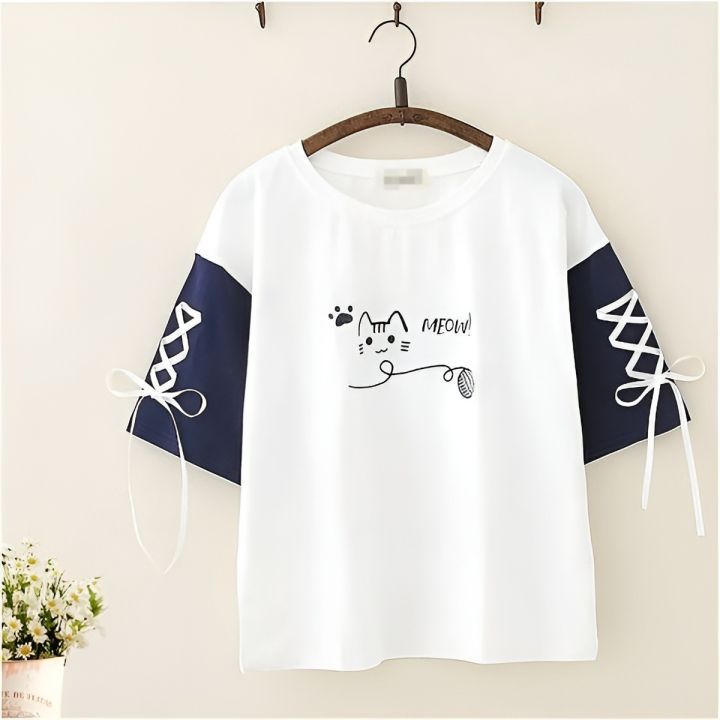 Jersey%20Short%20Sleeve%20Casual%20T-Shirt%20Top%20for%20Women%20Trendy%20Fashion%20Everyday%20Wear%20Assorted%20Color%20-%20Image%204