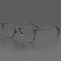 Ultra Light Pure Titanium Myopia Glasses Frame for Men's Business Retro Casual Square Eyeglasses. 