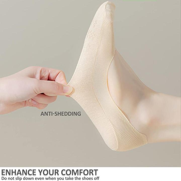 No%20Show%20Socks%20Womens%20Ultra%20Low%20Cut%20Liner%20Socks%20Non%20Slip%20Hidden%20Invisible%20For%20Flats%20Boat%20-%20Image%207