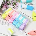 Minnie cartoon photo highlighter pen 6 pieces 1 box.