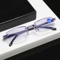 Sapphire High Hardness Anti-Blue Progressive Far And Near Dual-Use Reading Glasses For Men Women LL@17. 