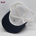 100% Export Navy Blue and White High Quality Half Net Baseball Cap For Men.