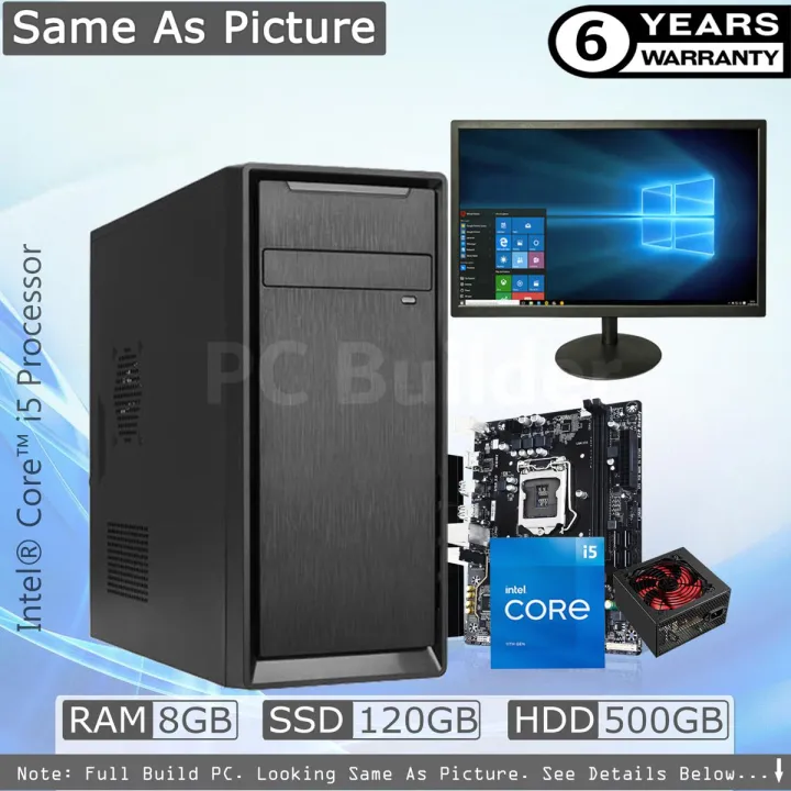 Full Set PC Core-i5-2nd Genaration-120GB SSD-8GB DDR3 Ram-500GB HDD-19 ...