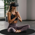 DEVASO VR Mat VR Glasses Surrounding Games Standing Motion Floor Mat PU Anti-Slip Foldable Floor Mat VR Glasses Accessories. 