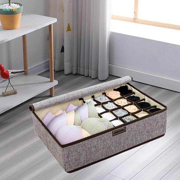 Closet%20Organizer%20Sock%20Storage%20Box%20with%20Lid%20Multipurpose%20Rectangular%20Bed%20Organizer%20-%20Image%207