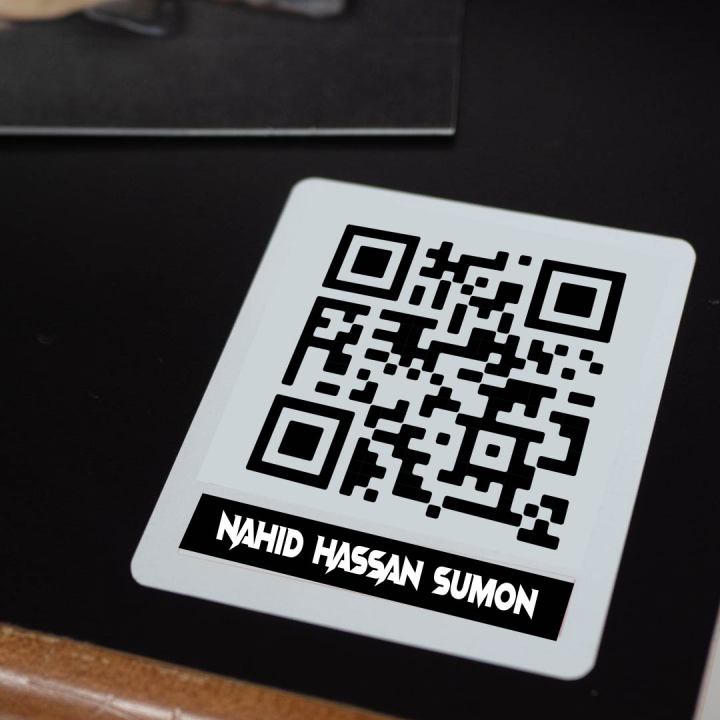 5 pieces Qr Code Sticker with your name | Qr Code Customize qr code ...